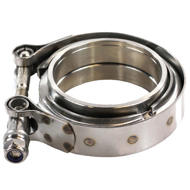 Exoracing Stainless Steel V-Band Clamp With Flanges 1 Exoracing Stainless Steel V-Band Clamp With Flanges