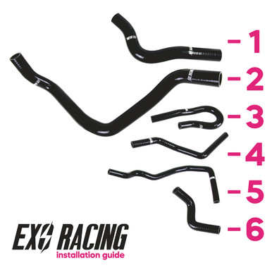 Exoracing Silicone Hose Kit For Honda Civic B16 B18 6pc 9 Exoracing Silicone Hose Kit For Honda Civic B16 B18 6pc - Image 9