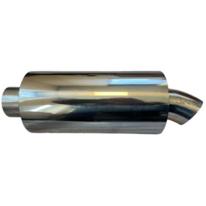 SRS Universal Turndown Dolphin Exhaust Back Box 2.5" 9 SRS Universal Turndown Dolphin Exhaust Back Box 2.5"