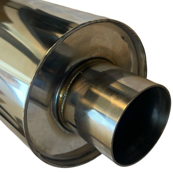 SRS Universal Turndown Dolphin Exhaust Back Box 2.5" 3 SRS Universal Turndown Dolphin Exhaust Back Box 2.5" - Image 3