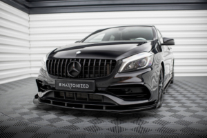Maxton Design Mercedes A-Class Splitter - Street Pro (W176 Facelift 2015-2018 AMG Line)