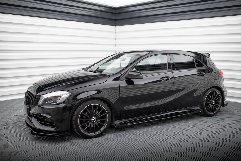 Maxton Design Mercedes A-Class Side Skirts - Street Pro (W176 2015-2018) 1 Maxton Design Mercedes A-Class Side Skirts - Street Pro (W176 2015-2018)
