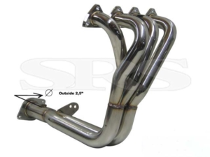 SRS 4-2-1 Manifold 2.5 Stainless Steel (Honda B16A1-Engines) 8 b16a1 2.5 header