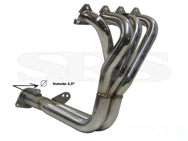 SRS 4-2-1 Manifold 2.5 Stainless Steel (Honda B16A1-Engines) 1 SRS 4-2-1 Manifold 2.5 Stainless Steel (Honda B16A1-Engines)