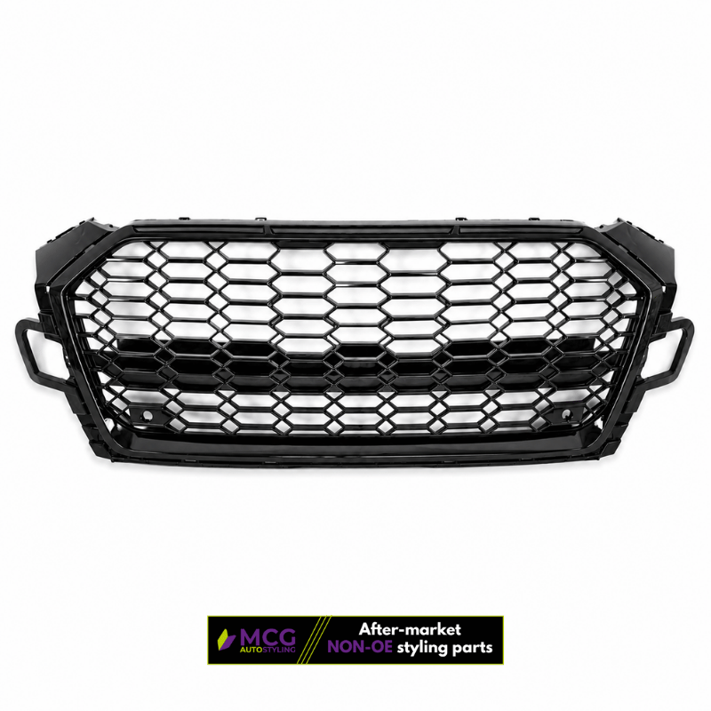 Audi A5 Grille – RS Style Gloss Black Honeycomb (2019-2024) 3 Audi A5 Grille – RS Style Gloss Black Honeycomb (2019-2024) - Image 3