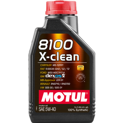 MOTUL - 8100 X-Clean 5W40 Synthetic Engine Oil (1 Litre) 1 MOTUL - 8100 X-Clean 5W40 Synthetic Engine Oil (1 Litre)
