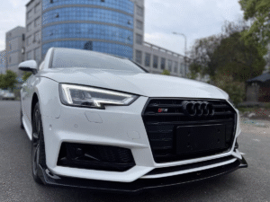 Auto-Styles Audi A4 B9 S-line Front Splitter – Gloss Black (2016-2019)