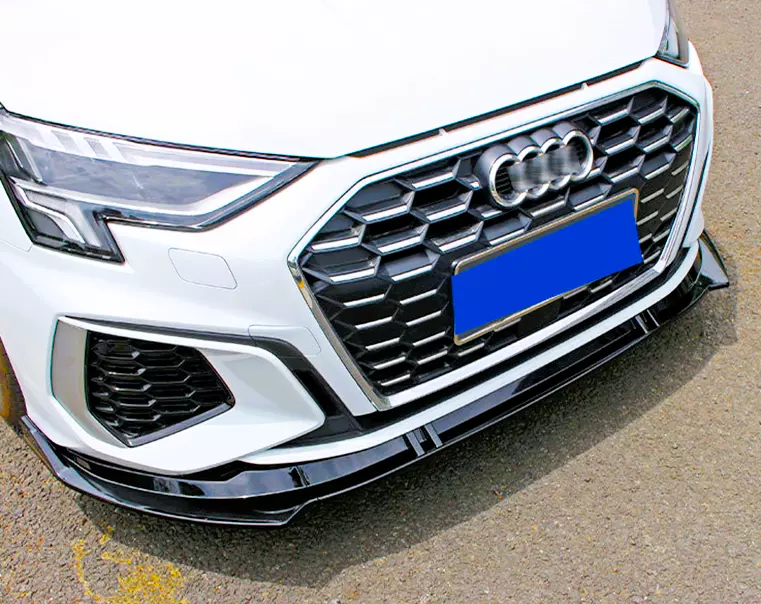 Auto-Styles Audi A3 S-line Front Splitter - Gloss Black (8Y 2020-2026) 4 Auto-Styles Audi A3 S-line Front Splitter - Gloss Black (8Y 2020-2026) - Image 4