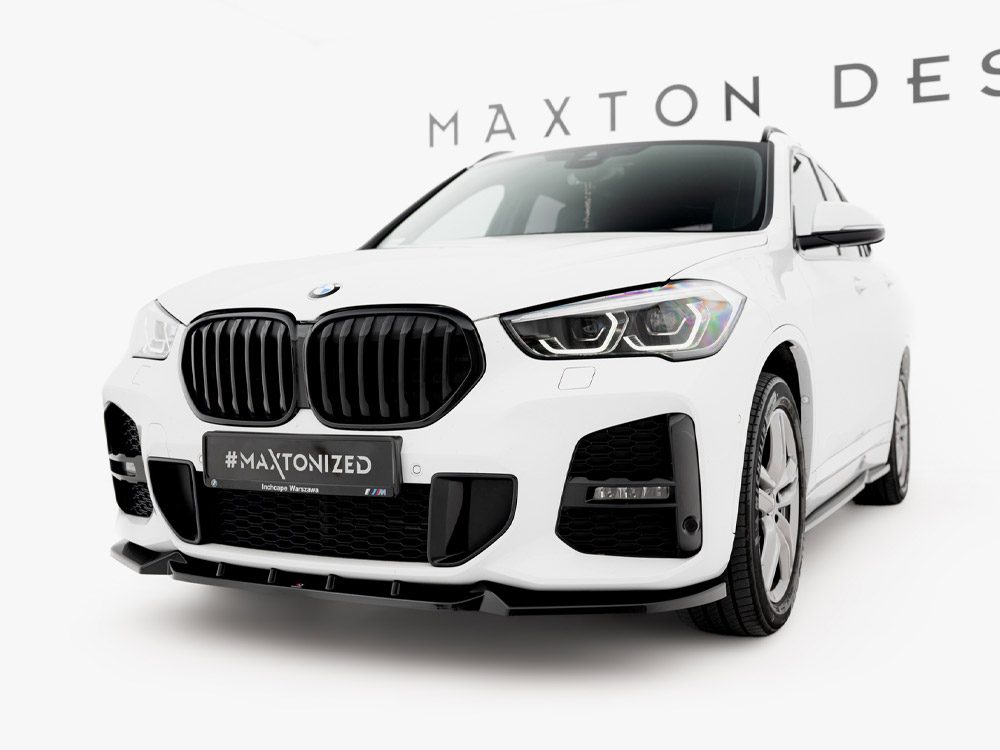 Maxton Design BMW X1 Front Lip v1 - Gloss (F48 LCI Msport 2019-2022) 1 Maxton Design BMW X1 Front Lip v1 - Gloss (F48 LCI Msport 2019-2022)