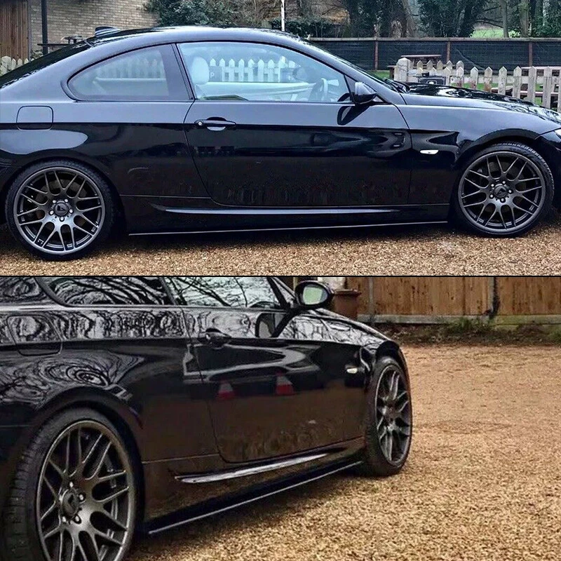 BMW 3 Series E90 Msport Side Skirt Extensions - Gloss Blades (2005-2011) 3 BMW 3 Series E90 Msport Side Skirt Extensions - Gloss Blades (2005-2011)