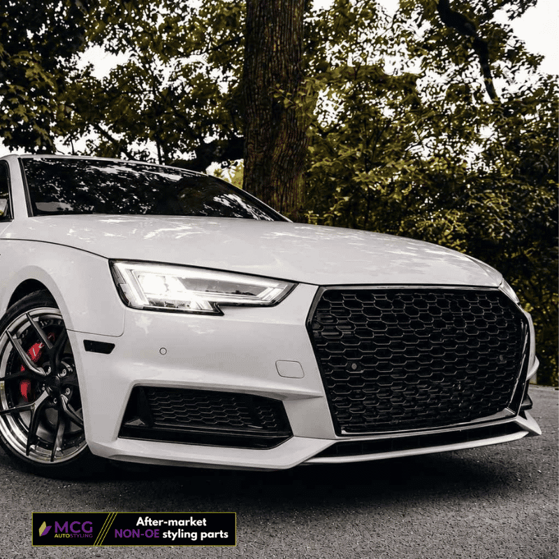 Audi A4 Grille – RS Style Gloss Black Honeycomb (B9 2015-2019) 4 Audi A4 Grille – RS Style Gloss Black Honeycomb (B9 2015-2019) - Image 4