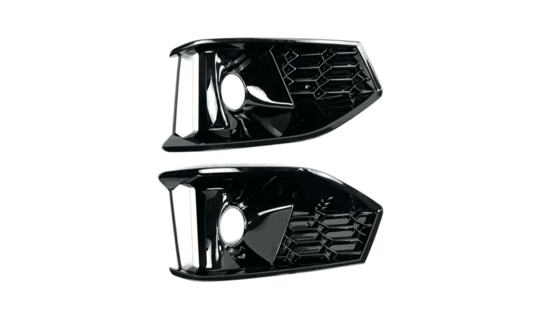 Audi A4 B9 Fog Grilles - RS4 Style (2019-2024) 1 Audi A4 B9 Fog Grilles - RS4 Style (2019-2024)