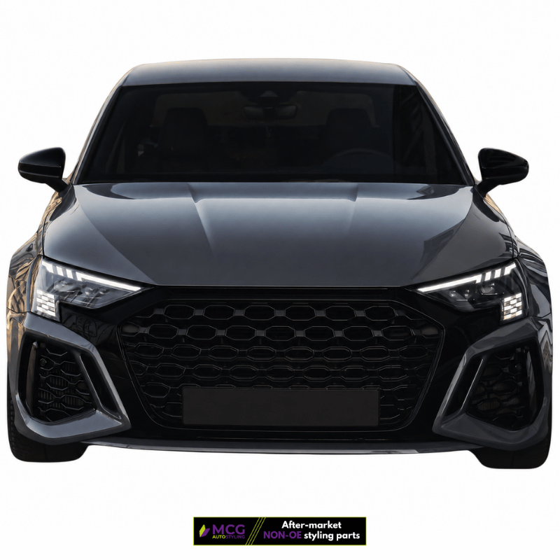 Audi A3 Grille – RS Style Gloss Black Honeycomb (8Y 2019-2020) 1 Audi A3 Grille – RS Style Gloss Black Honeycomb (8Y 2019-2020)