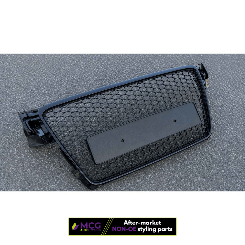 Audi A4 Grille – RS Style Gloss Black Honeycomb (B8 2008-2011) 3 Audi A4 Grille – RS Style Gloss Black Honeycomb (B8 2008-2011) - Image 3