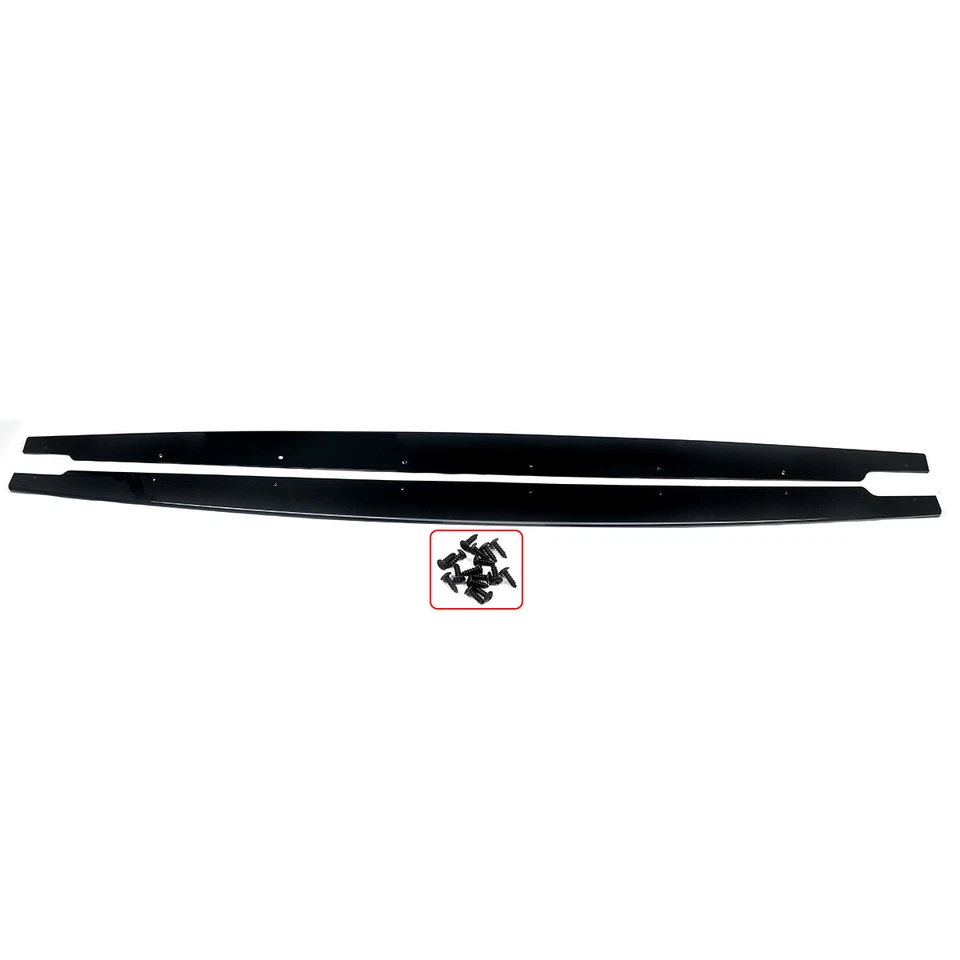 BMW 3 Series E90 Msport Side Skirt Extensions - Gloss Blades (2005-2011) 2 BMW 3 Series E90 Msport Side Skirt Extensions - Gloss Blades (2005-2011) - Image 2