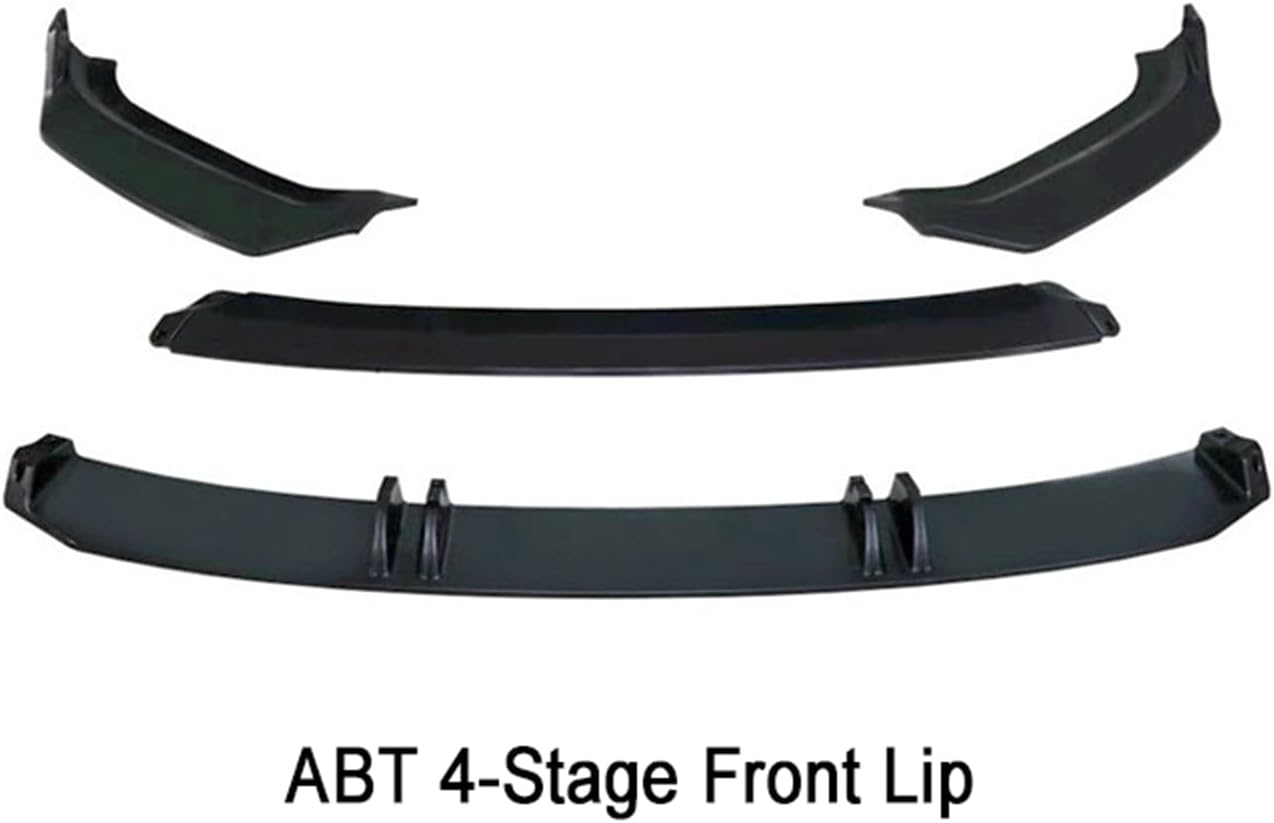 Audi A3 Saloon S-line Front Splitter - Gloss Black AB Style (2016-2019) 2 Audi A3 Saloon S-line Front Splitter - Gloss Black AB Style (2016-2019) - Image 2