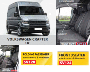 VW Crafter Seat Covers - Heavy Duty Nylon (2018+)