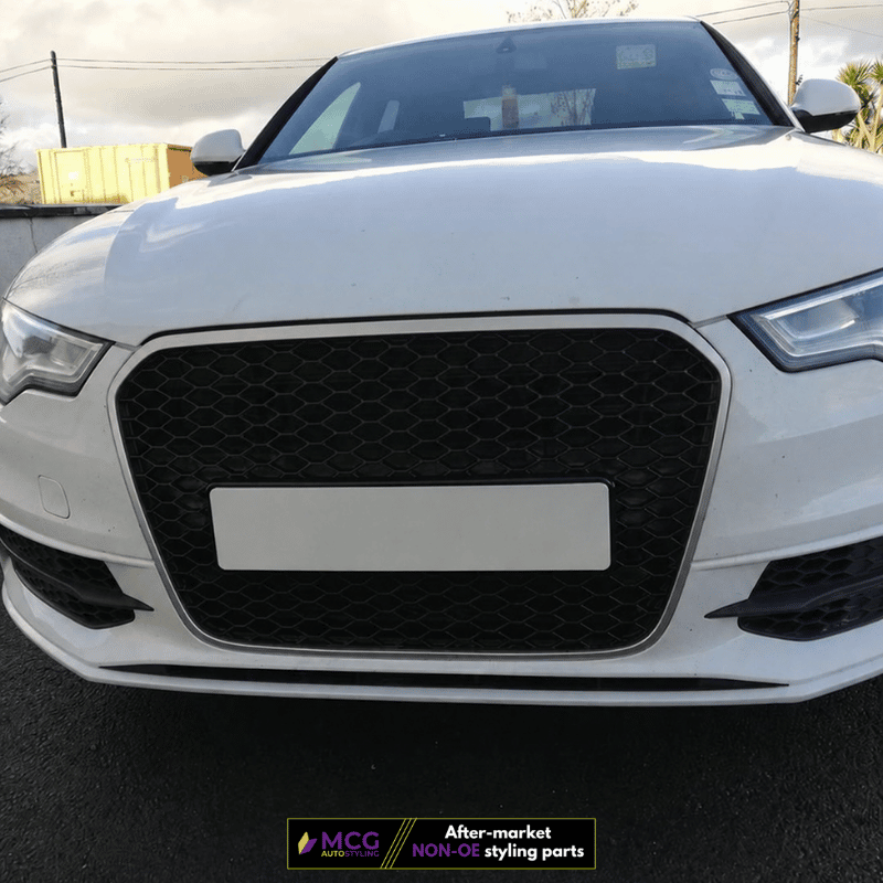 Audi A6 Grille – RS Style Gloss Black Honeycomb (C7.5 2014-2018) 2 Audi A6 Grille – RS Style Gloss Black Honeycomb (C7.5 2014-2018) - Image 2