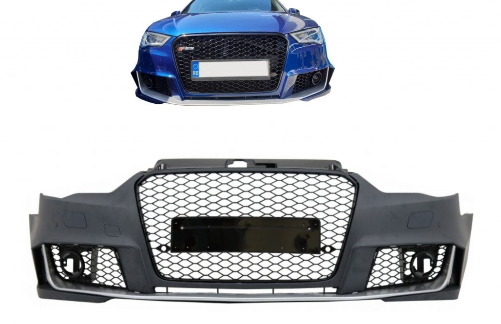 Audi A3 Saloon Front Bumper - Rs3 Style (8V 2013-2016) 1 Audi A3 Saloon Front Bumper - Rs3 Style (8V 2013-2016)