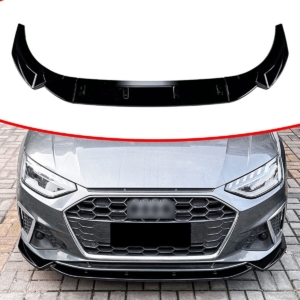 Auto-Styles Audi A4 B9 S-line Front Splitter – Gloss Black (2019-2024)