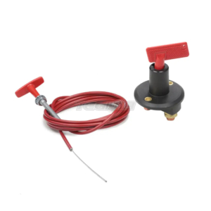 TEGIWA - Battery Master Cut Out Switch Isolator Kill Switch & 10ft Pull Cord - 2 Pole