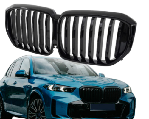 BMW X5 G05 LCI Gloss Black Grilles - Single Fin (2023+) 1 BMW X5 G05 LCI Gloss Black Grilles - Single Fin (2023+)