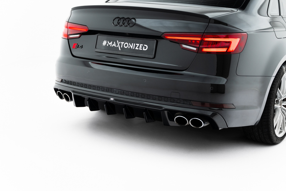 Maxton Design Audi A4 B9 Rear Diffuser - Quad Gloss Left & Right Exit (S-Line 2015-2019) 3 Maxton Design Audi A4 B9 Rear Diffuser - Quad Gloss Left & Right Exit (S-Line 2015-2019) - Image 3