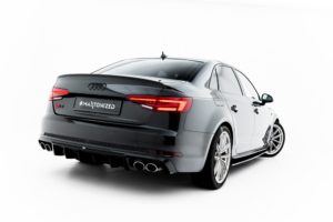 Maxton Design Audi A4 B9 Rear Diffuser - Quad Gloss Left & Right Exit (S-Line 2015-2019)
