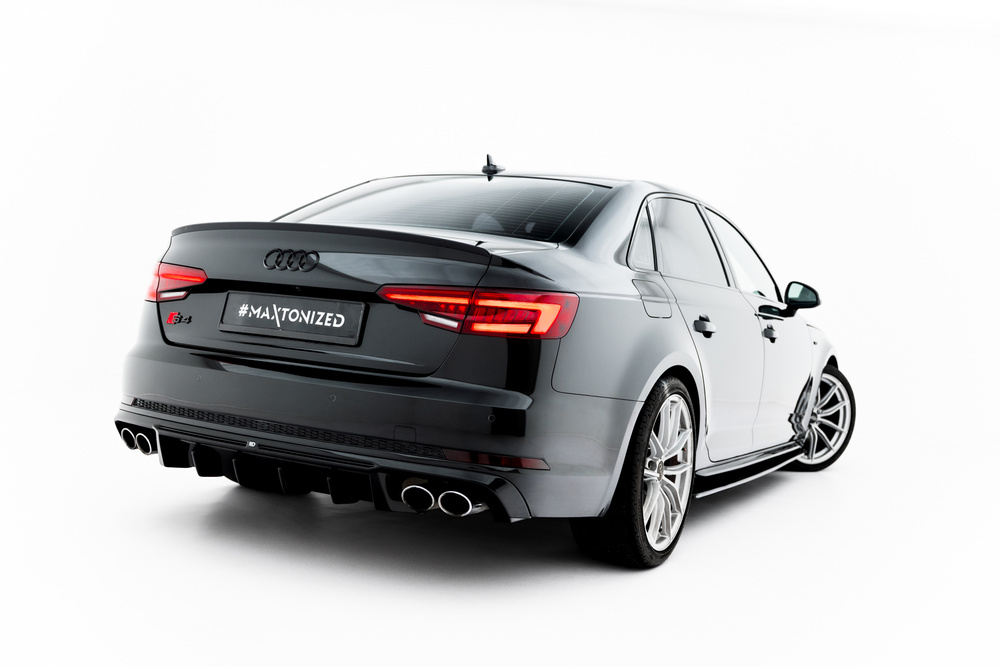 Maxton Design Audi A4 B9 Rear Diffuser - Quad Gloss Left & Right Exit (S-Line 2015-2019) 1 Maxton Design Audi A4 B9 Rear Diffuser - Quad Gloss Left & Right Exit (S-Line 2015-2019)