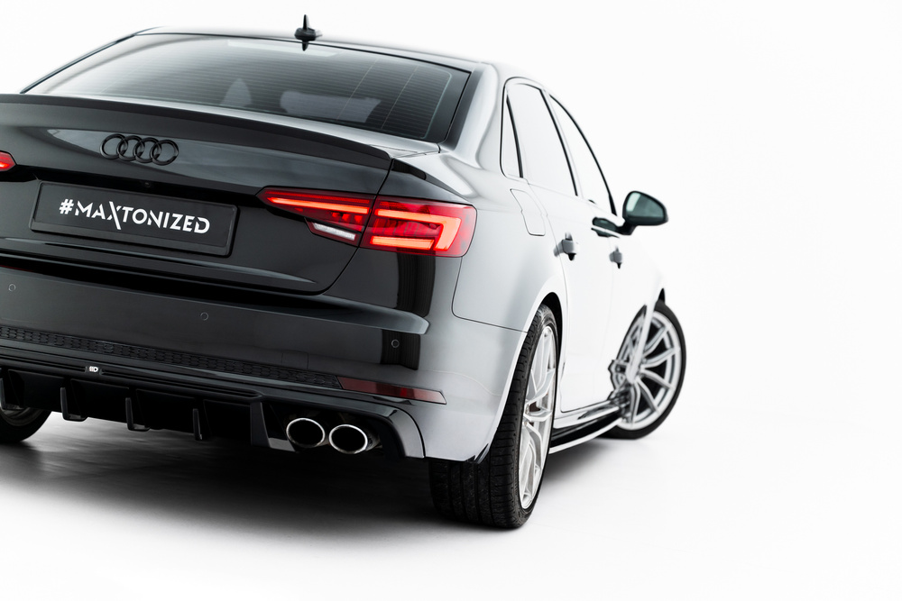 Maxton Design Audi A4 B9 Rear Diffuser - Quad Gloss Left & Right Exit (S-Line 2015-2019) 6 Maxton Design Audi A4 B9 Rear Diffuser - Quad Gloss Left & Right Exit (S-Line 2015-2019) - Image 6