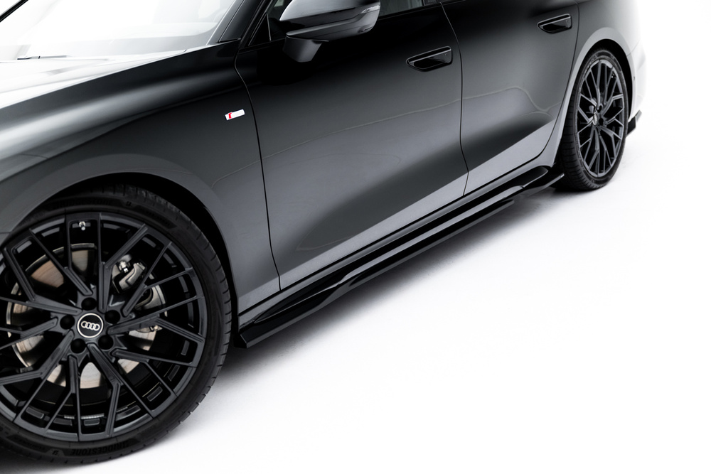 Maxton Design Audi A6 Side Skirt Extensions v1 - GLOSS BLACK (C9 S-Line 2025+) 3 Maxton Design Audi A6 Side Skirt Extensions v1 - GLOSS BLACK (C9 S-Line 2025+) - Image 3