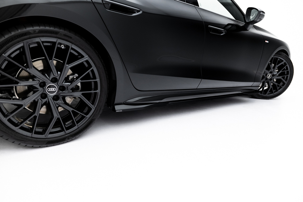 Maxton Design Audi A6 Side Skirt Extensions v1 - GLOSS BLACK (C9 S-Line 2025+) 2 Maxton Design Audi A6 Side Skirt Extensions v1 - GLOSS BLACK (C9 S-Line 2025+) - Image 2
