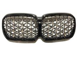 BMW 5 Series G30 Kidney Grilles - Diamond Style Gloss Black / Chrome (LCI 2020-2024) 2 BMW 5 Series G30 Kidney Grilles - Diamond Style Gloss Black / Chrome (LCI 2020-2024) - Image 2