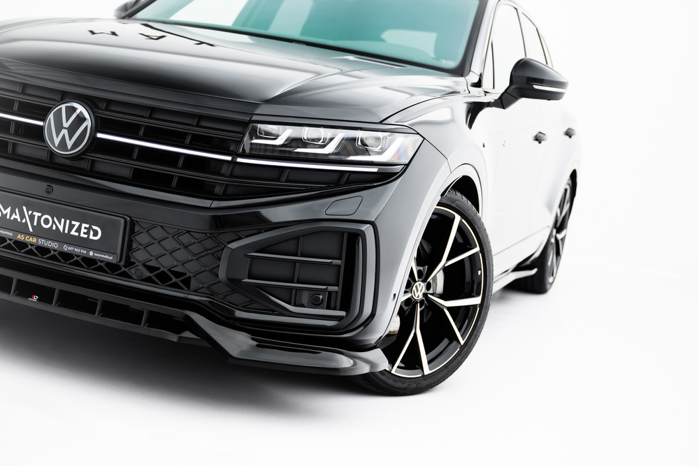 Maxton Design VW Touareg R-Line Front Splitter - Gloss (Mk3.5 2023+) 3 Maxton Design VW Touareg R-Line Front Splitter - Gloss (Mk3.5 2023+) - Image 3
