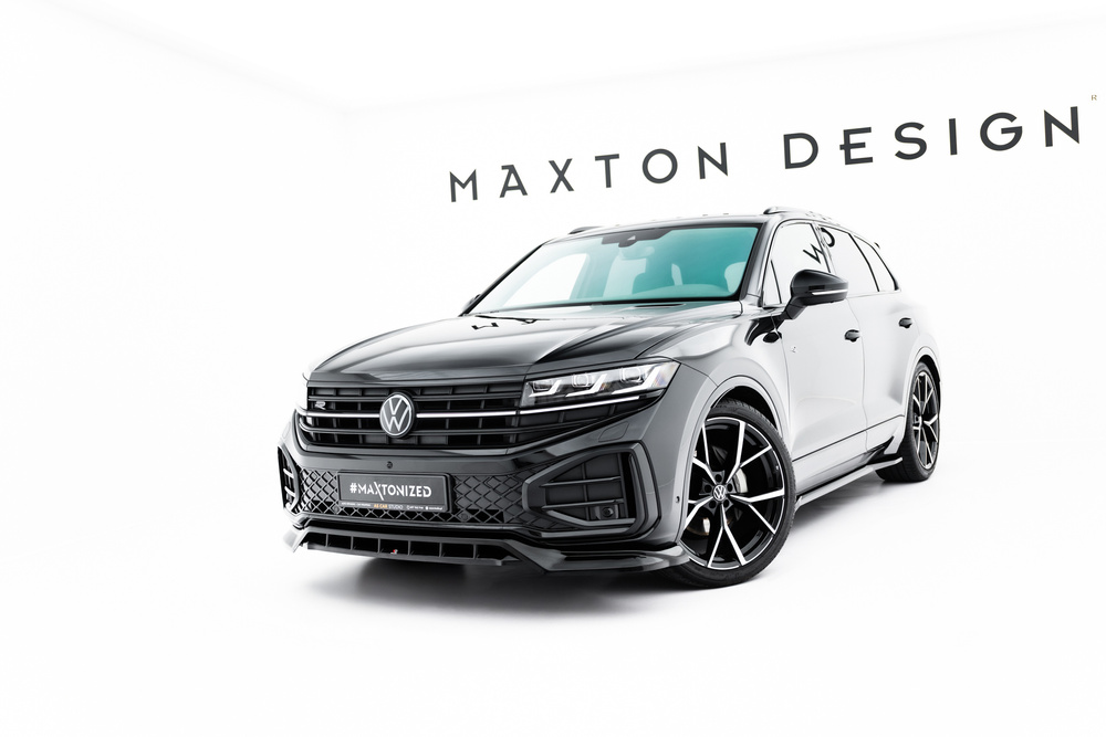 Maxton Design VW Touareg R-Line Front Splitter - Gloss (Mk3.5 2023+) 4 Maxton Design VW Touareg R-Line Front Splitter - Gloss (Mk3.5 2023+) - Image 4