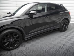 Maxton Design Audi Q3 Side Skirt Extensions - Gloss (F3 Sportback 2018-2025)
