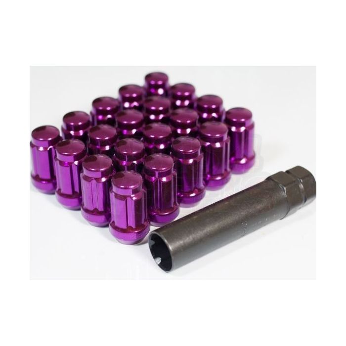 Titan Purple Spline Tuner Steel Wheel Nuts - M12x1.25 1 Titan Purple Spline Tuner Steel Wheel Nuts - M12x1.25