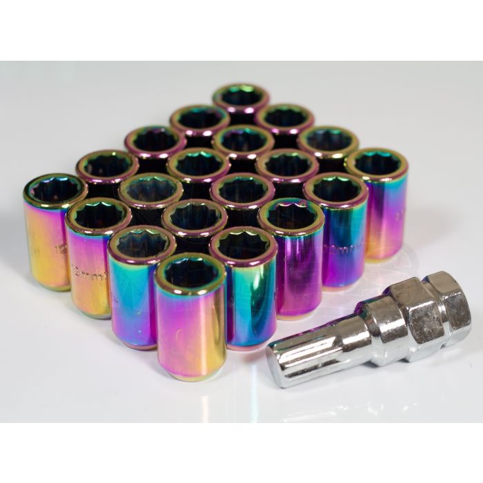 Titan Neo-Chrome Internal Drive Tuner Wheel Nuts - M12x1.25 1 Titan Neo-Chrome Internal Drive Tuner Wheel Nuts - M12x1.25