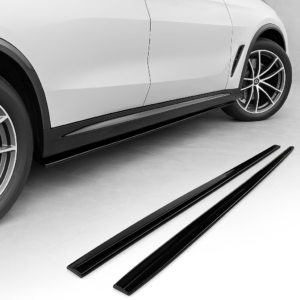 BMW X5 Msport Side Skirt Extensions Gloss Black - Auto-Styles (G05 2019-2025)