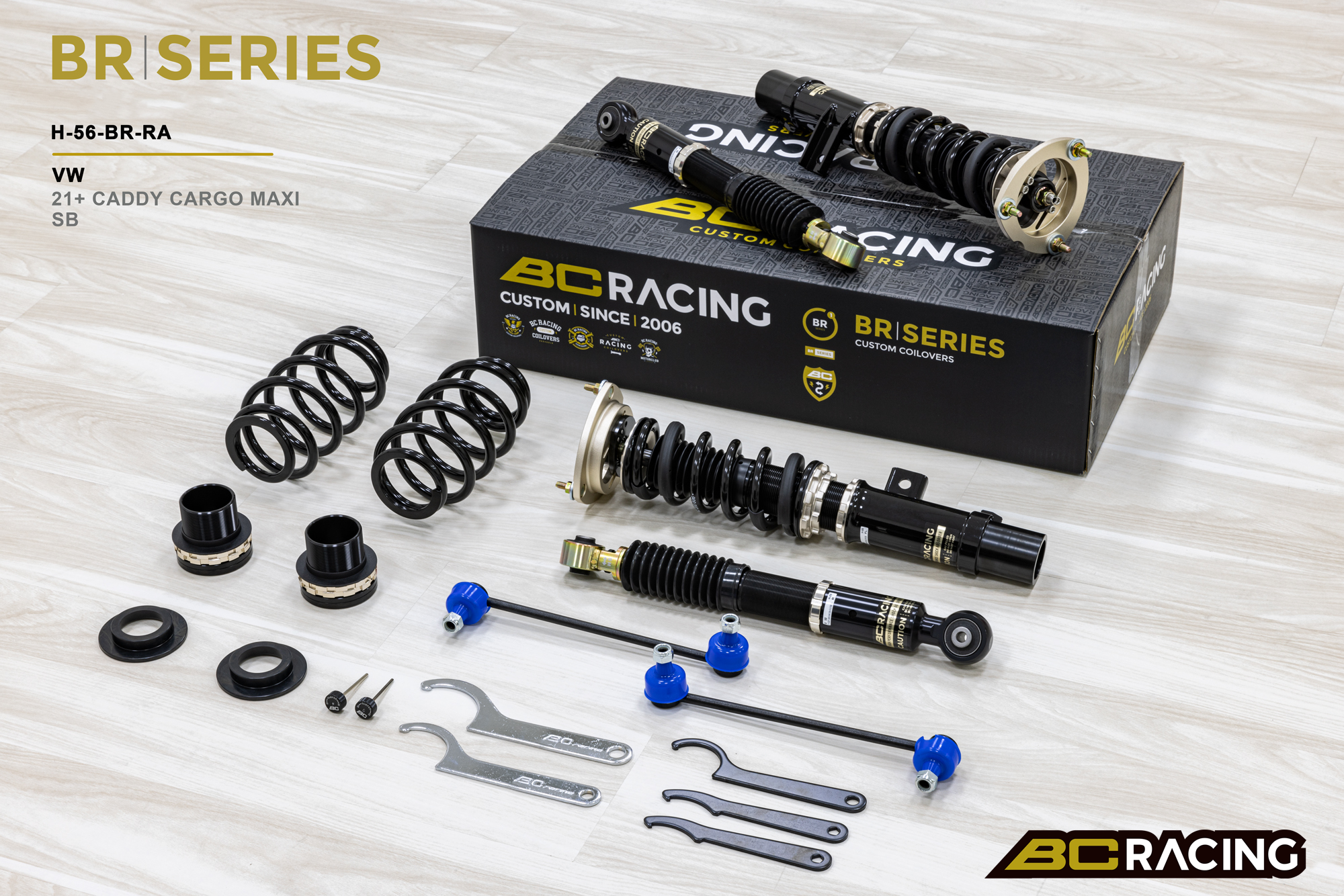 BC Racing - VW Caddy Cargo Coilover Maxi FWD SB (Strut 54.5mm) (2021+) 6/4kg.mm 1 BC Racing - VW Caddy Cargo Coilover Maxi FWD SB (Strut 54.5mm) (2021+) 6/4kg.mm