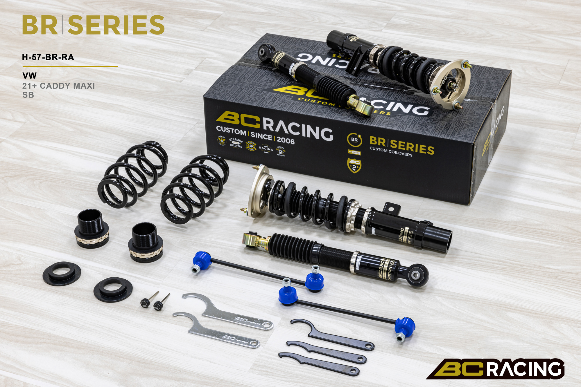 BC Racing - VW Caddy Maxi Coilover FWD SB (21+) 6/5kg.mm 1 BC Racing - VW Caddy Maxi Coilover FWD SB (21+) 6/5kg.mm