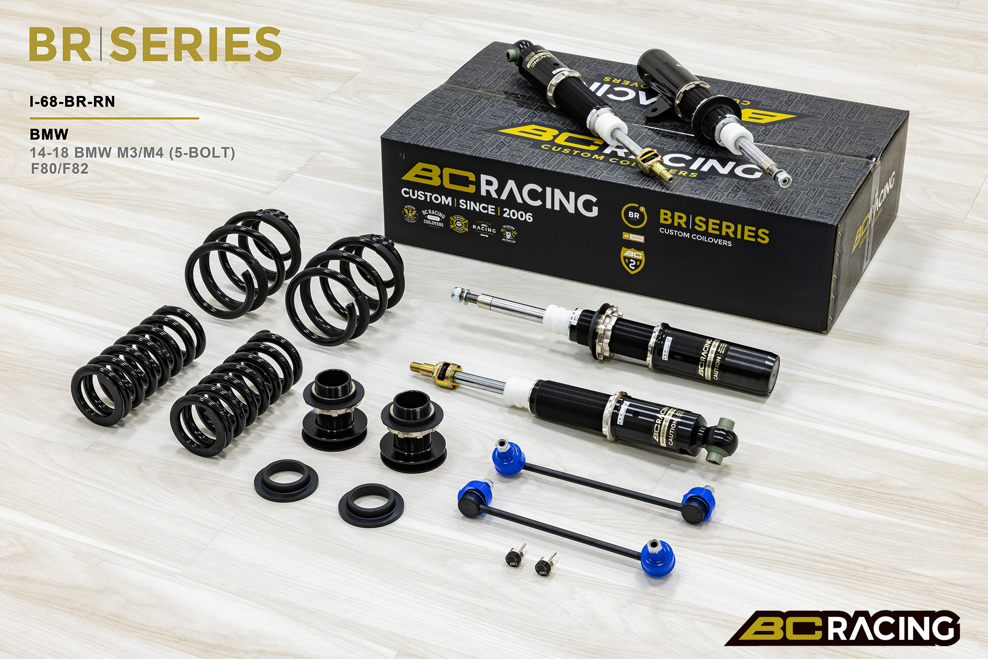 BC Racing - BMW M3/M4 Coilover F80/F82 (5-Bolt) (14+) 12/16kg.mm 1 BC Racing - BMW M3/M4 Coilover F80/F82 (5-Bolt) (14+) 12/16kg.mm