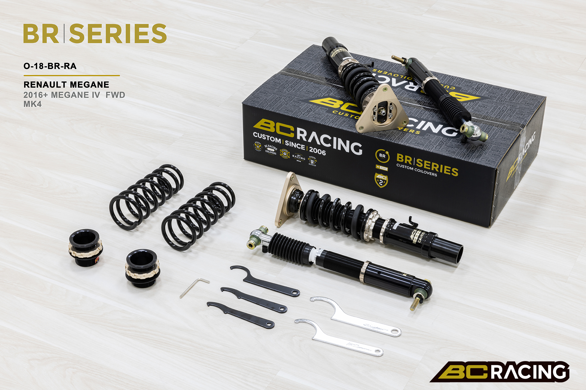 BC Racing - Renault Megane MK4 Coilover FWD 16+ 6/4kg.mm 1 BC Racing - Renault Megane MK4 Coilover FWD 16+ 6/4kg.mm