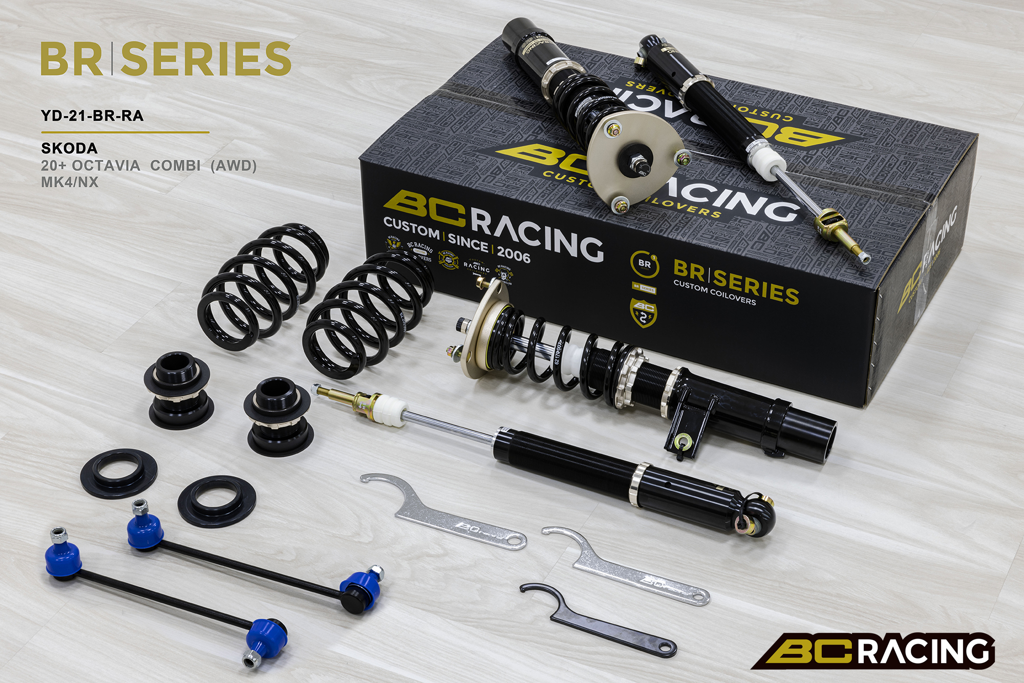 BC Racing - Skoda Octavia Combi Coilover AWD 54.5Mm NX5 2020+ 6/6KG.MM 1 BC Racing - Skoda Octavia Combi Coilover AWD 54.5Mm NX5 2020+ 6/6KG.MM