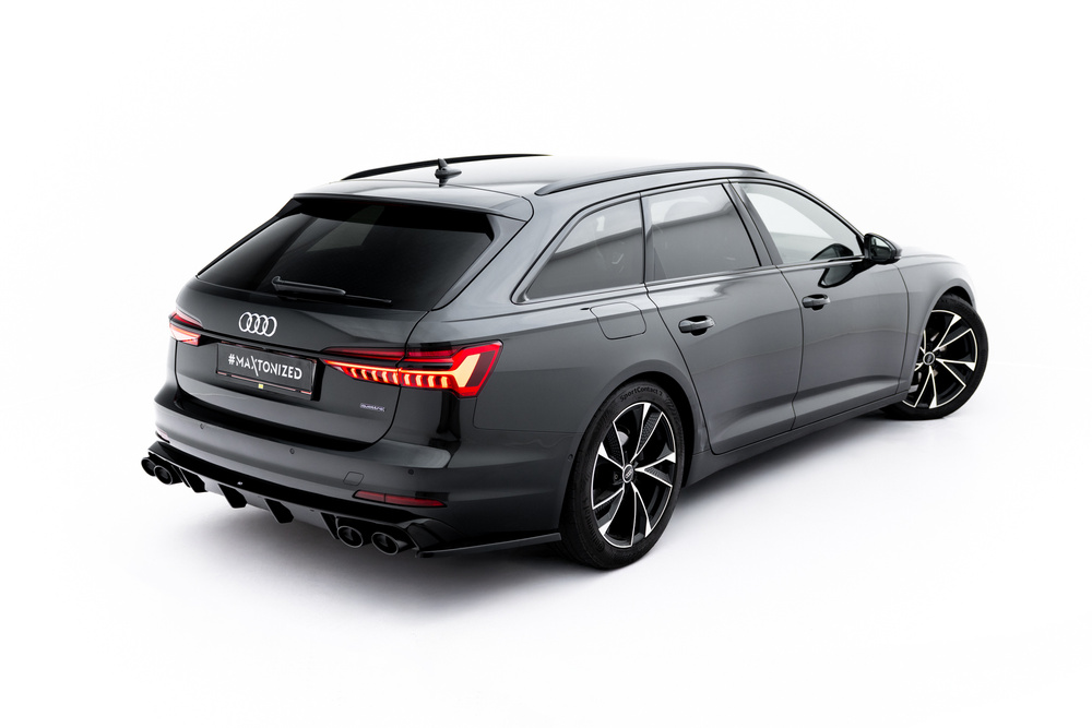 Maxton Design Audi A6 C8 Rear Diffuser + TIPS - GLOSS BLACK (SE 2018-2025) 2 Maxton Design Audi A6 C8 Rear Diffuser + TIPS - GLOSS BLACK (SE 2018-2025) - Image 2