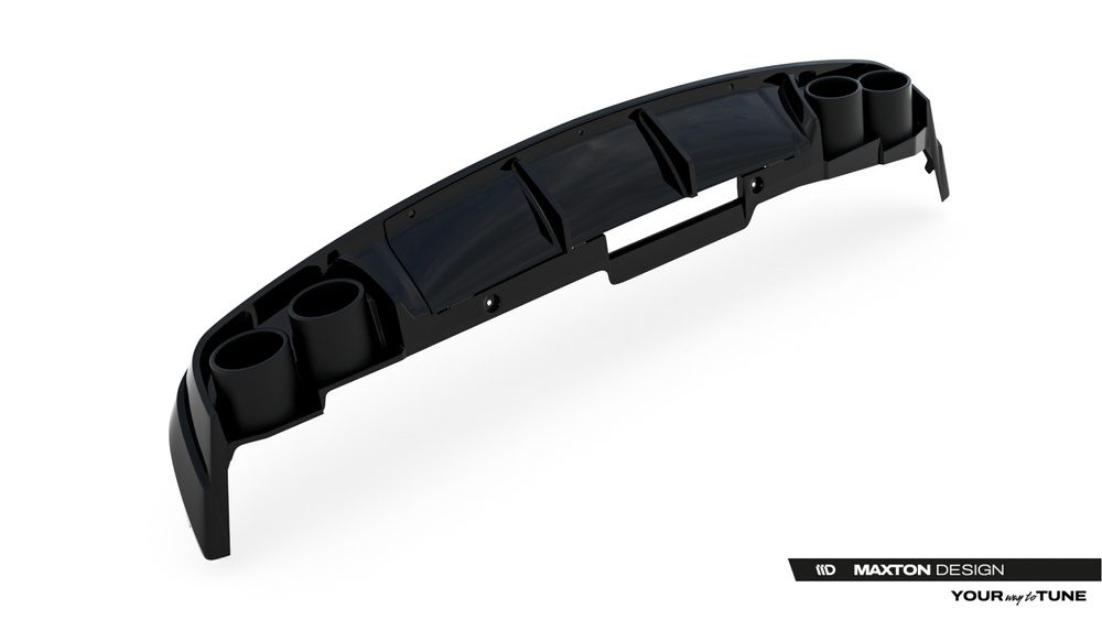 Maxton Design Audi A6 C8 Rear Diffuser + TIPS - GLOSS BLACK (SE 2018-2025) 4 Maxton Design Audi A6 C8 Rear Diffuser + TIPS - GLOSS BLACK (SE 2018-2025) - Image 4