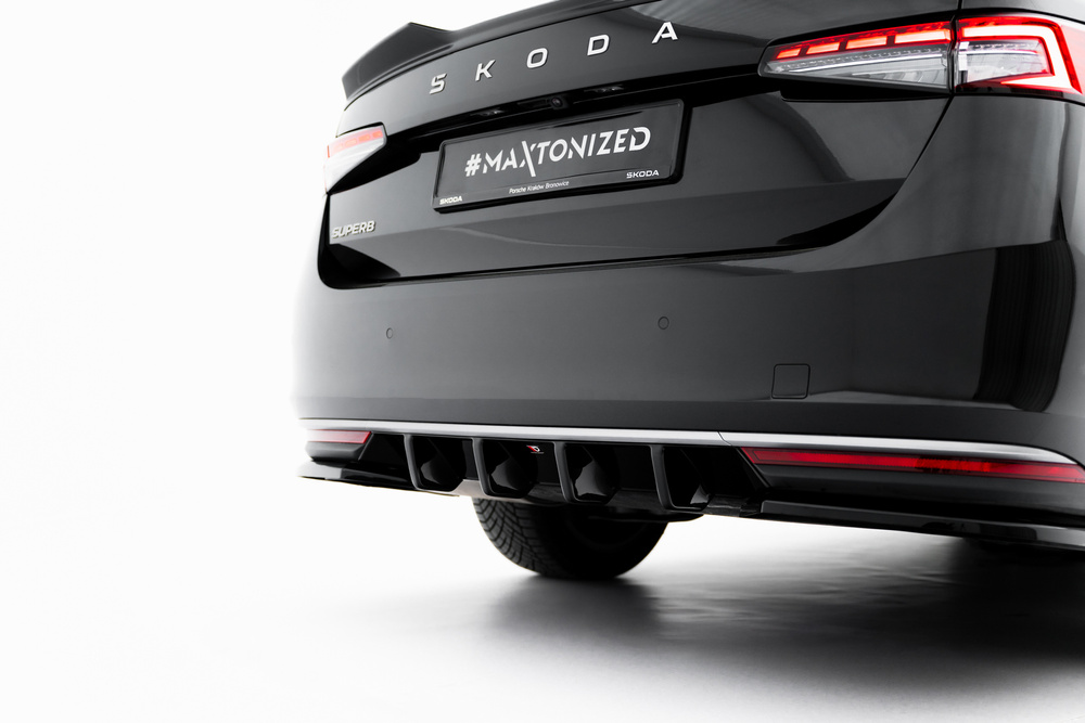 Maxton Design Skoda Superb Diffuser - Gloss (Mk4 2024+) 1 Maxton Design Skoda Superb Diffuser - Gloss (Mk4 2024+)