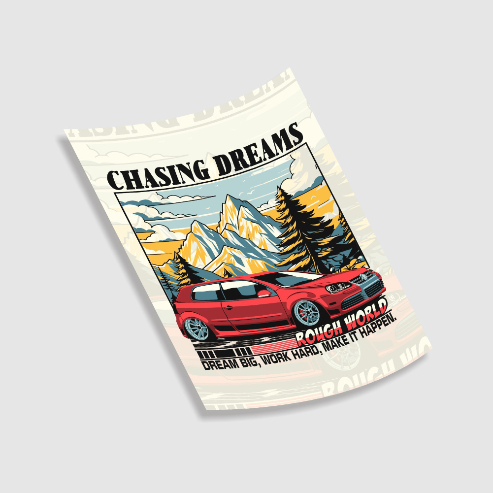 Revoke Chasing Dream Golf MK5 R32 Poster 2 Revoke Chasing Dream Golf MK5 R32 Poster - Image 2