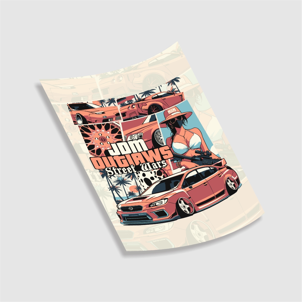 Revoke JDM Outlaws GTA Style Poster 2 Revoke JDM Outlaws GTA Style Poster - Image 2