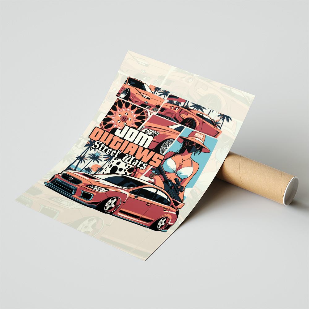 Revoke JDM Outlaws GTA Style Poster 3 Revoke JDM Outlaws GTA Style Poster - Image 3